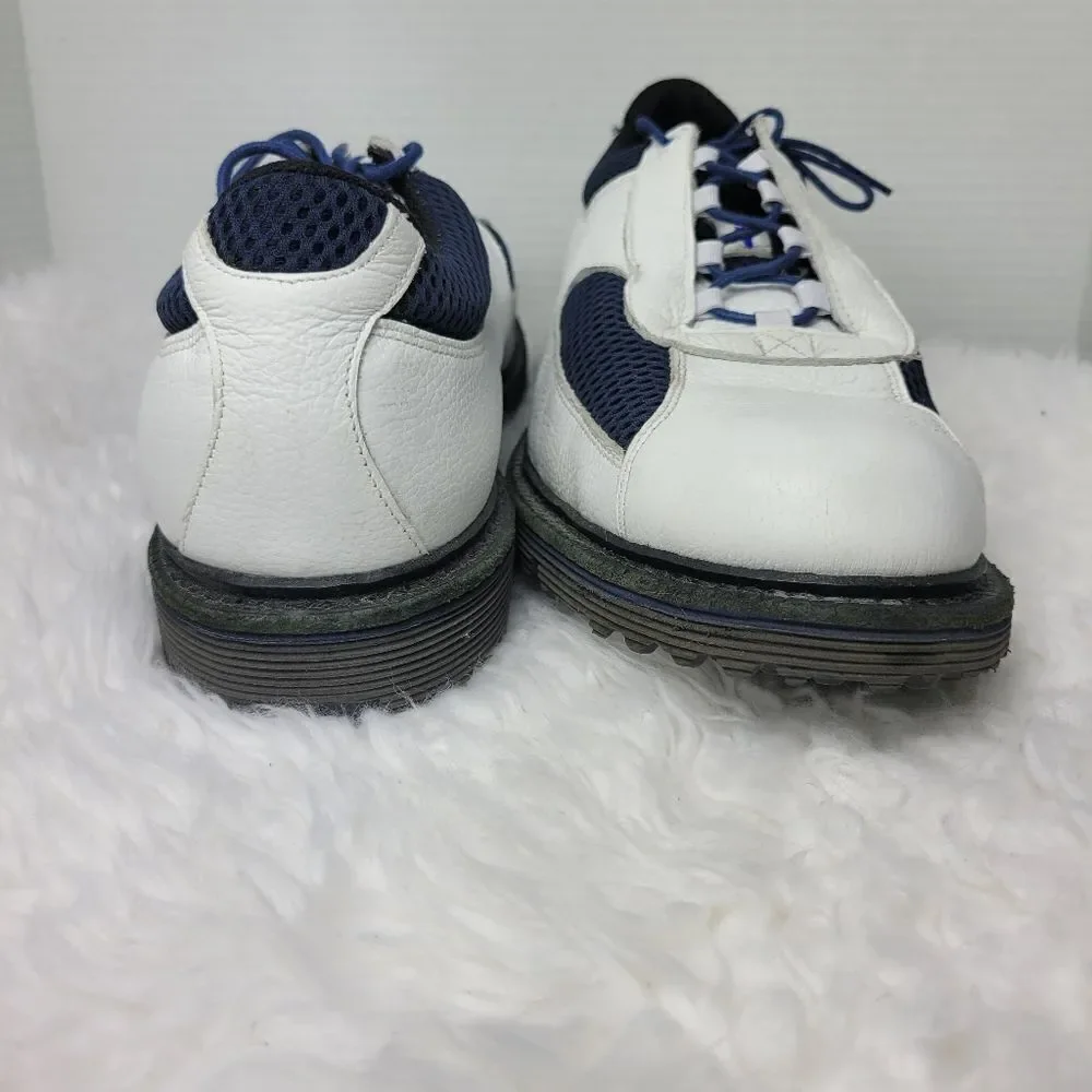 Allen Edmonds Jack Nicklaus Mens Shoes size 11 White Navy Hybrid Spikeless Golf